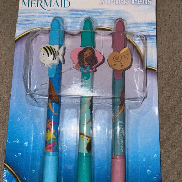 Lot of 3 3-Pack Pen Set Disney The Little Mermaid Theatrical Release - Picture 4 of 4